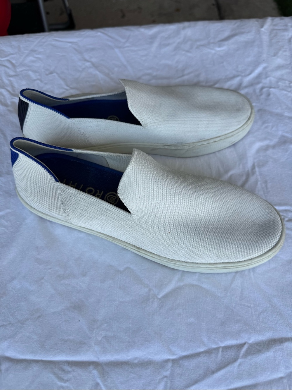 Rothy's White Slip-On Knit Shoe - Picture 4 of 9